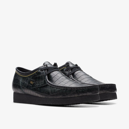 Wallabee Black Crocodile | Clarks on Sale