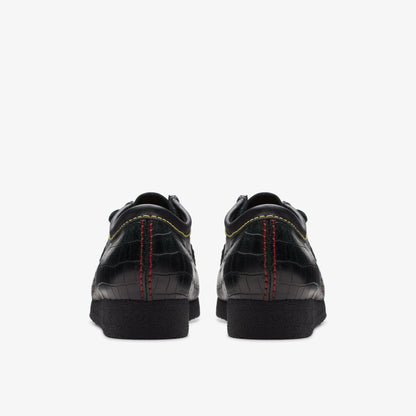 Wallabee Black Crocodile | Clarks on Sale