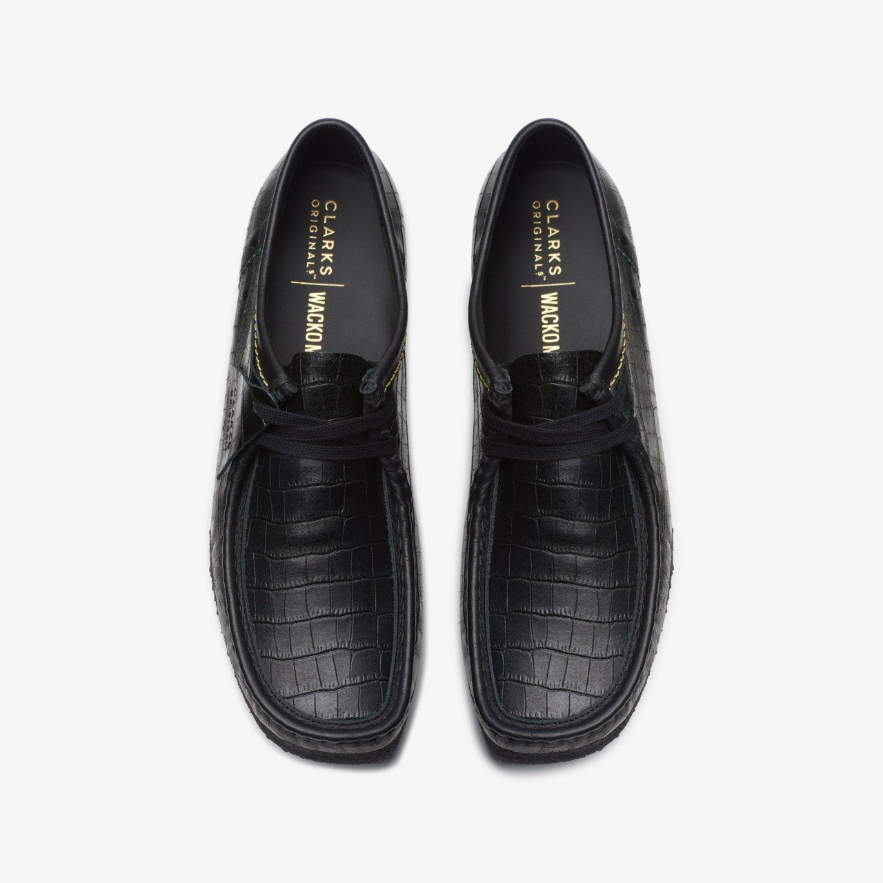 Wallabee Black Crocodile | Clarks on Sale