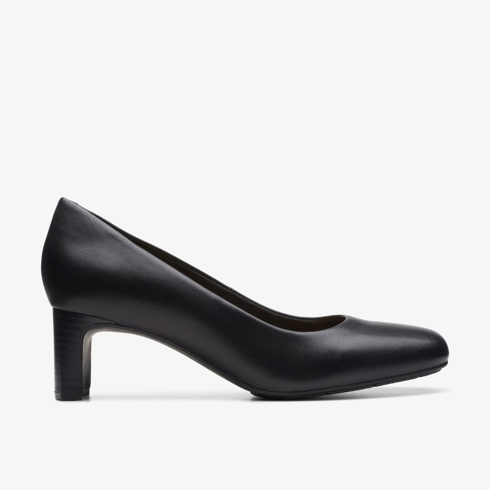 Kyndall Iris Black Leather | Clarks on Sale