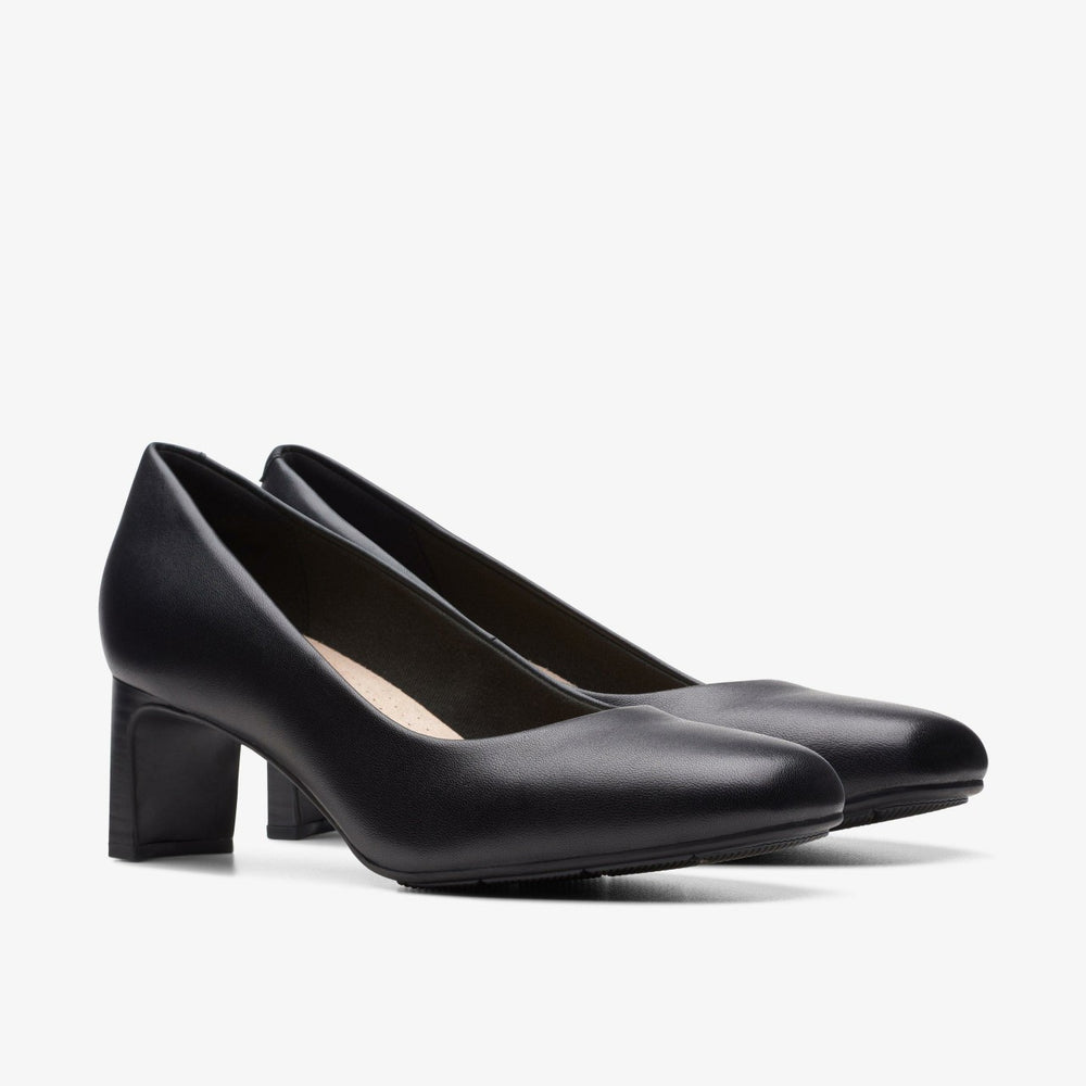Kyndall Iris Black Leather | Clarks on Sale