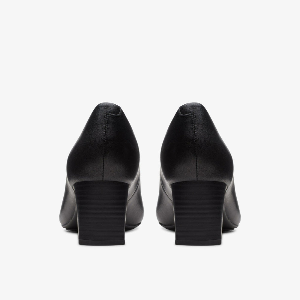 Kyndall Iris Black Leather | Clarks on Sale
