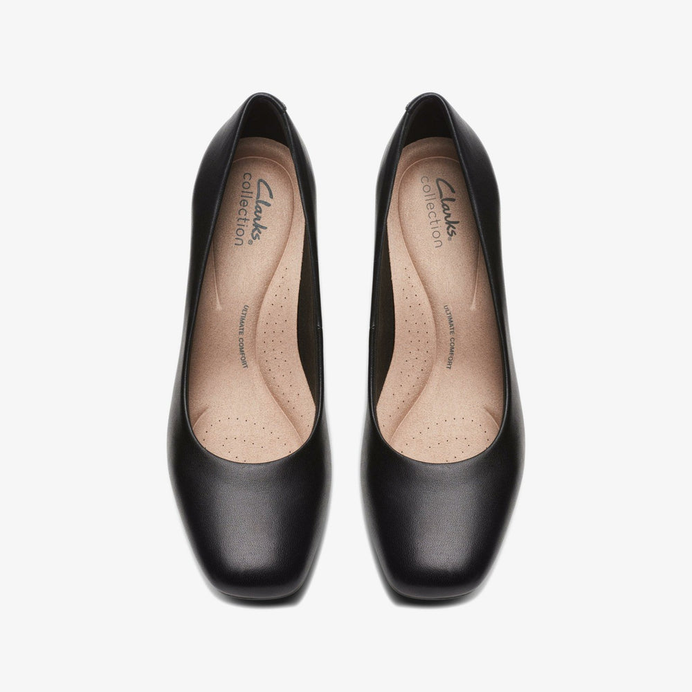 Kyndall Iris Black Leather | Clarks on Sale