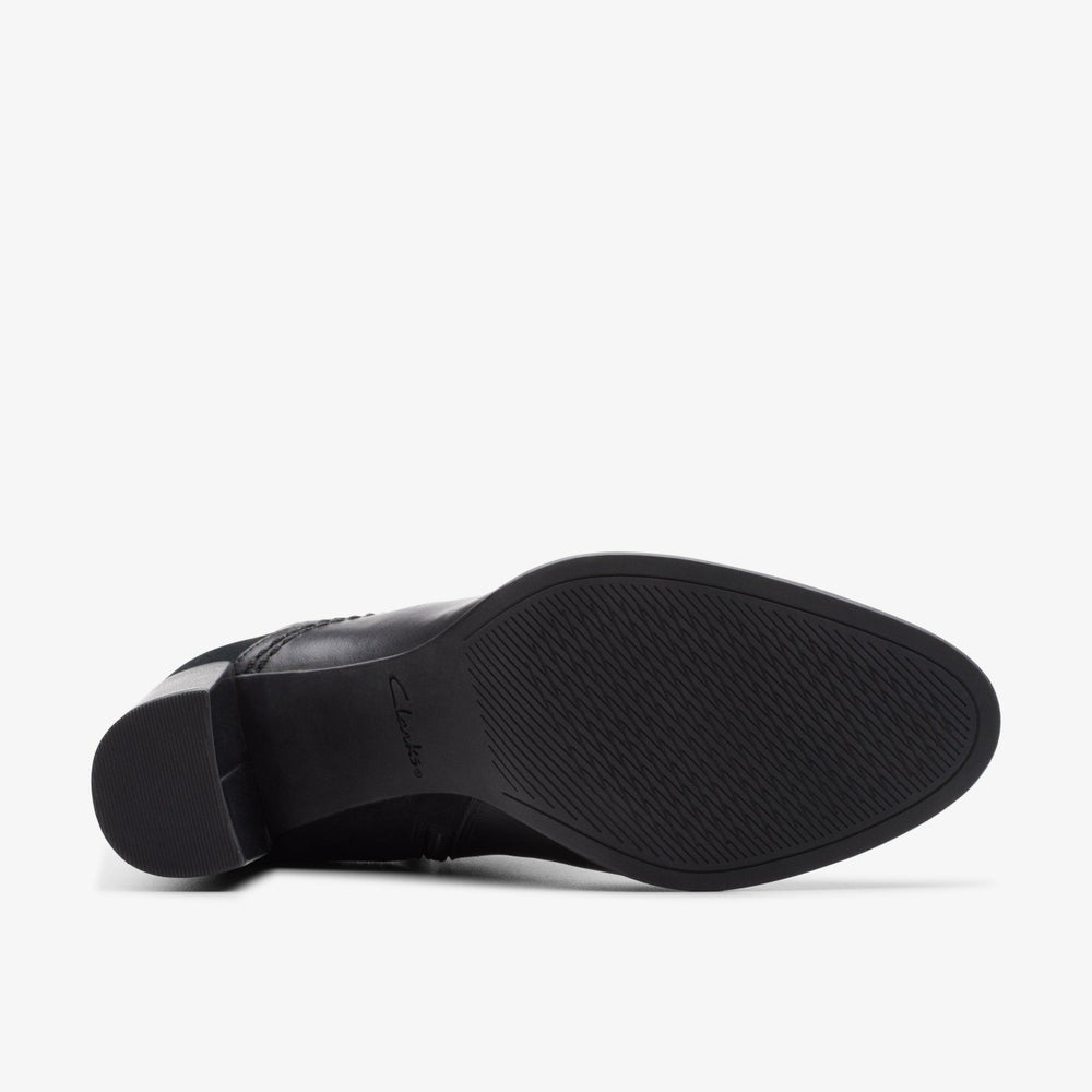 Freva 85 Buckle Black Leather | Clarks discount