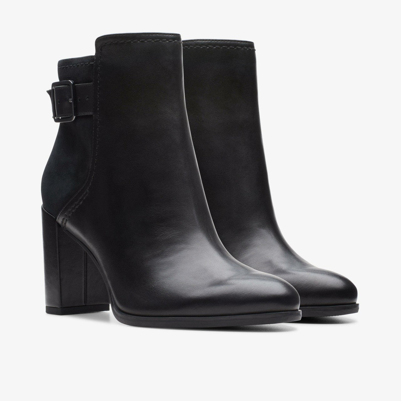 Freva 85 Buckle Black Leather | Clarks discount
