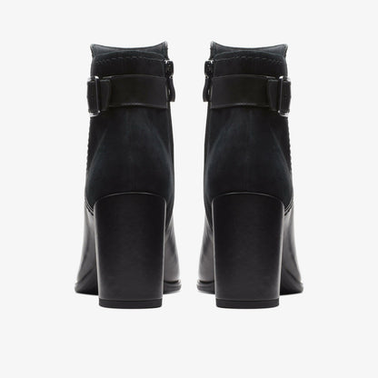 Freva 85 Buckle Black Leather | Clarks discount