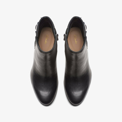 Freva 85 Buckle Black Leather | Clarks discount