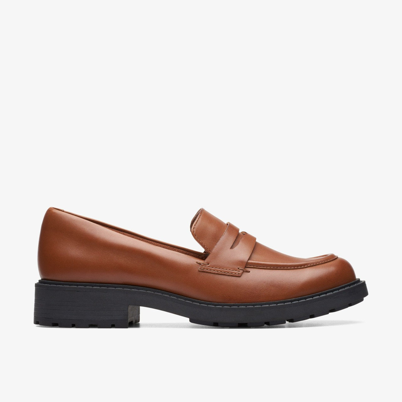 Orinoco 2 Penny Loafer Dark Tan Leather | Clarks online