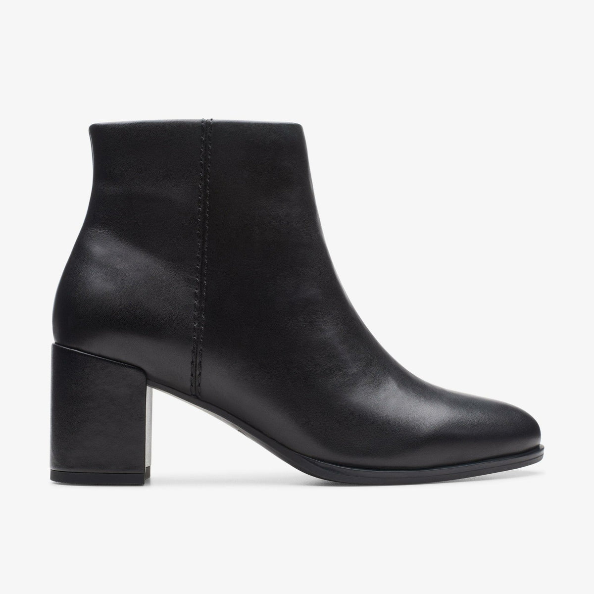 Freva 55 Zip Ankle Boot Black Leather | Clarks on Sale