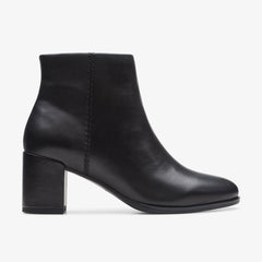 Freva 55 Zip Ankle Boot Black Leather | Clarks on Sale