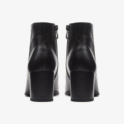 Freva 55 Zip Ankle Boot Black Leather | Clarks on Sale