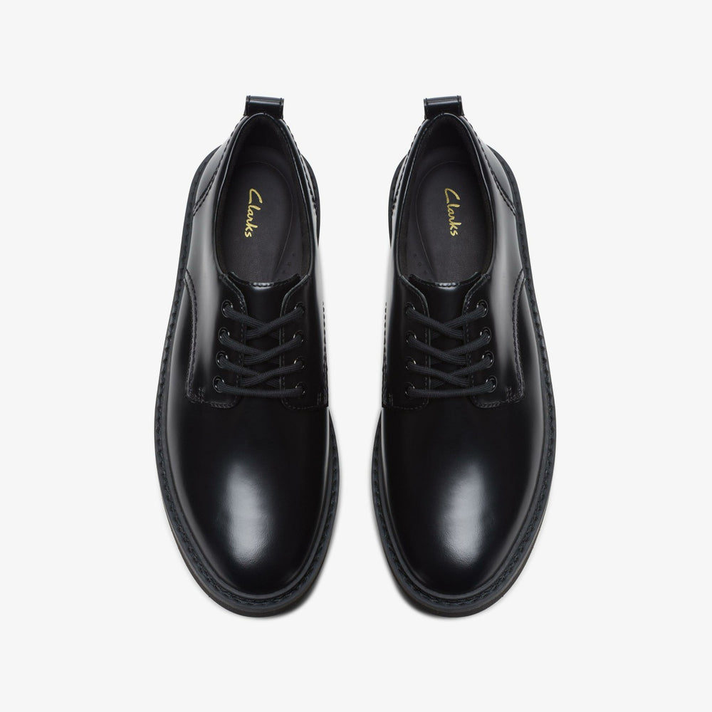 Orianna W Derby Black Leather | Clarks Sale