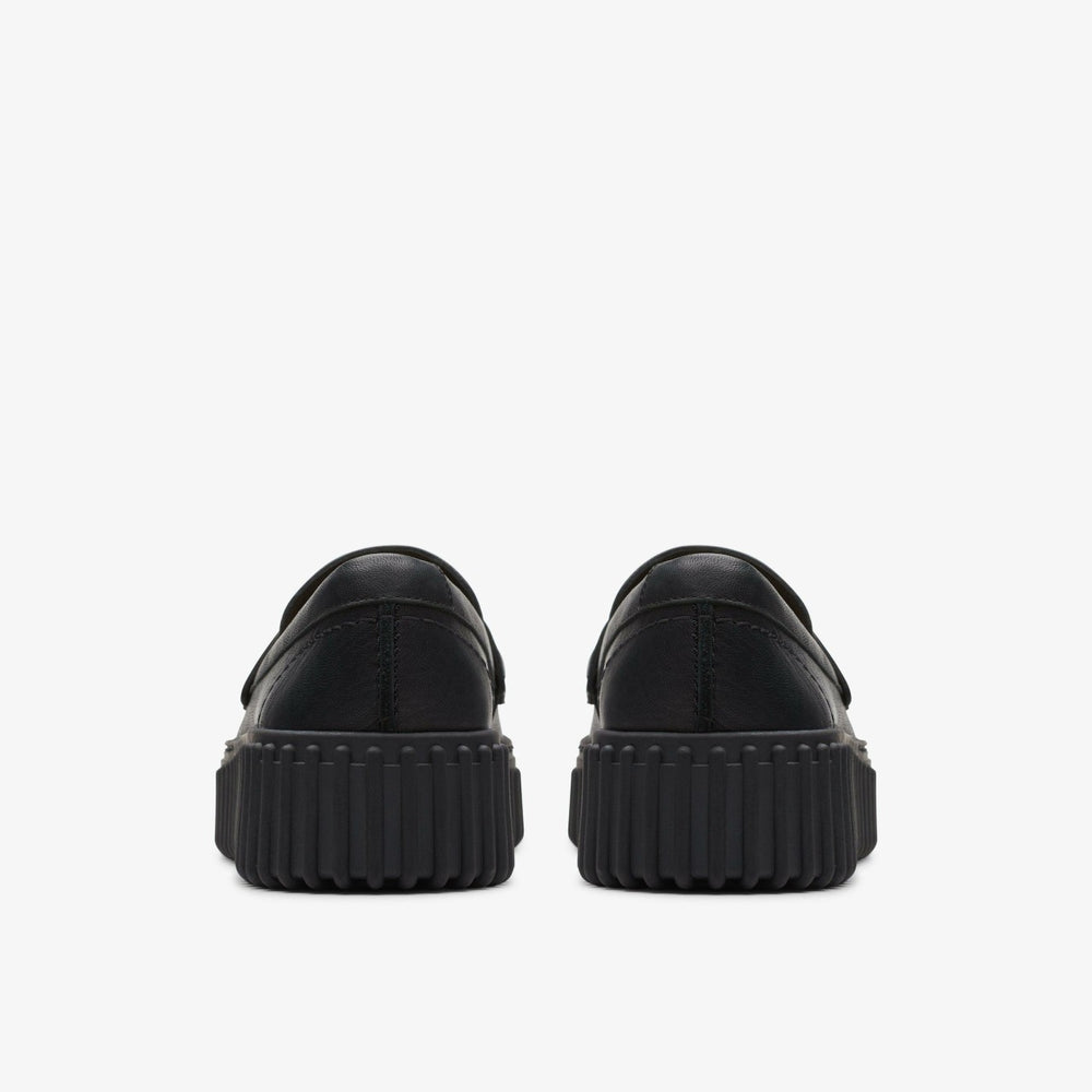 Torhill Penny Loafer Black Leather | Clarks outlet