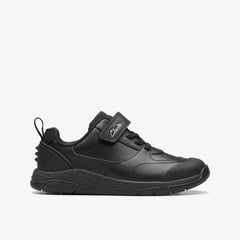 Steggy Stride Kid Black Leather | Clarks outlet