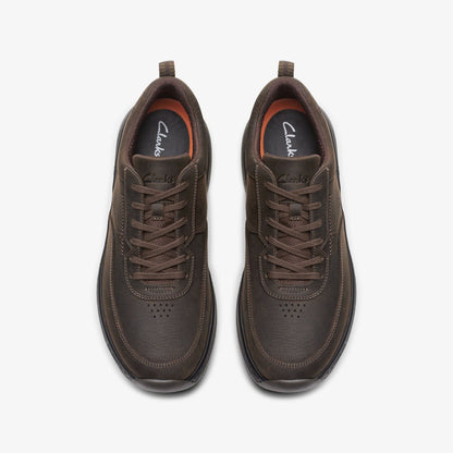 Clarks Pro Lace Dark Brown Tumbled | Clarks online