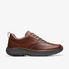 Clarks Pro Lace Dark Tan Leather | Clarks on Sale
