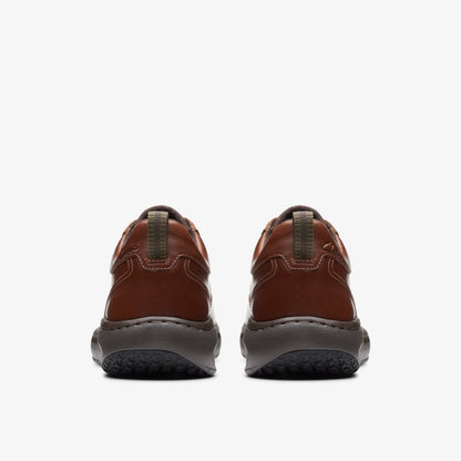 Clarks Pro Lace Dark Tan Leather | Clarks on Sale