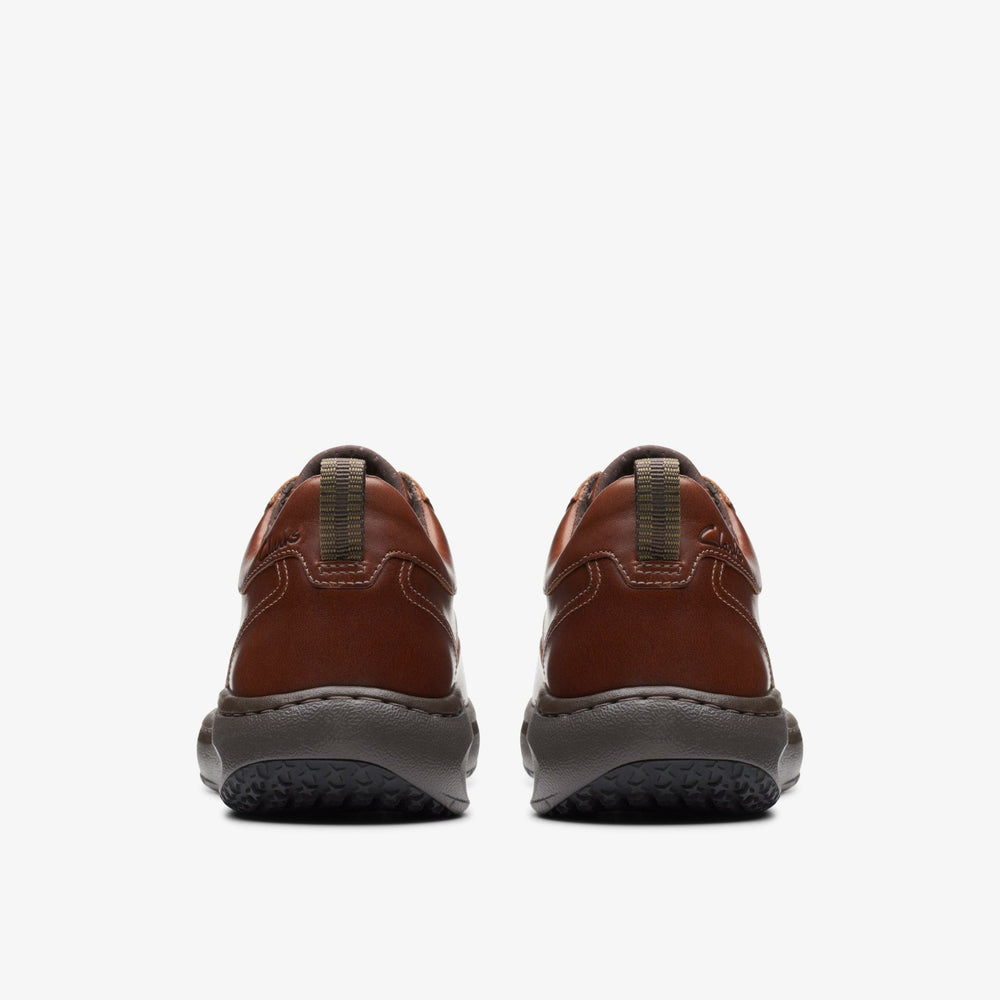 Clarks Pro Lace Dark Tan Leather | Clarks on Sale