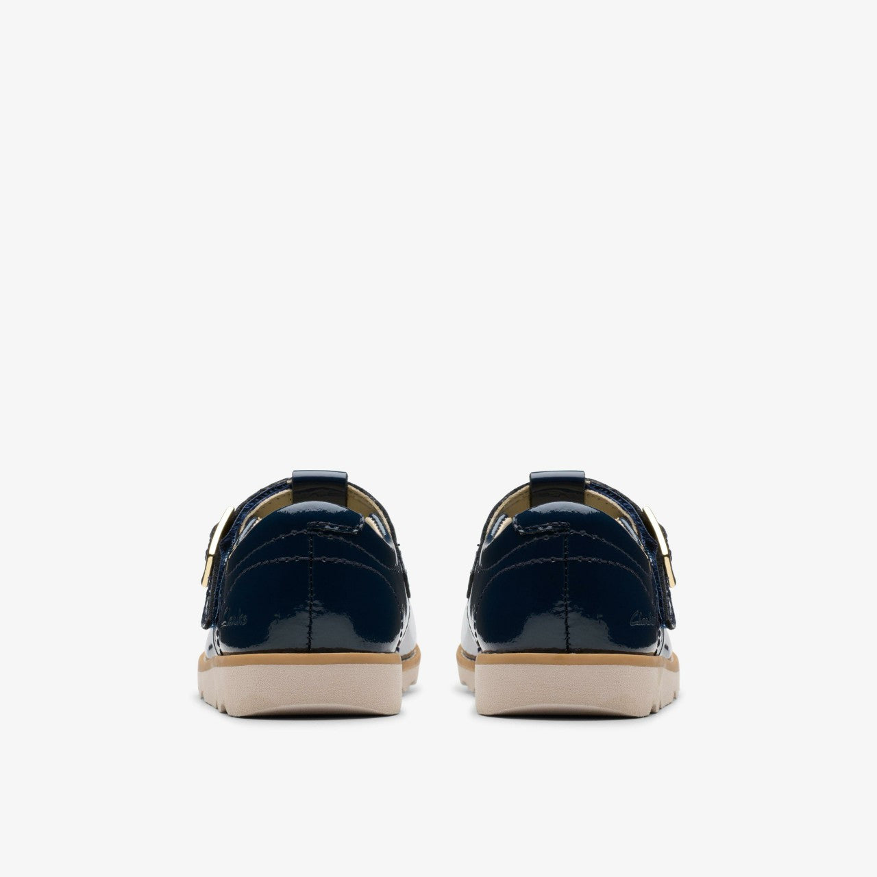 Crown Print Toddler Navy Patent | Clarks on Sale