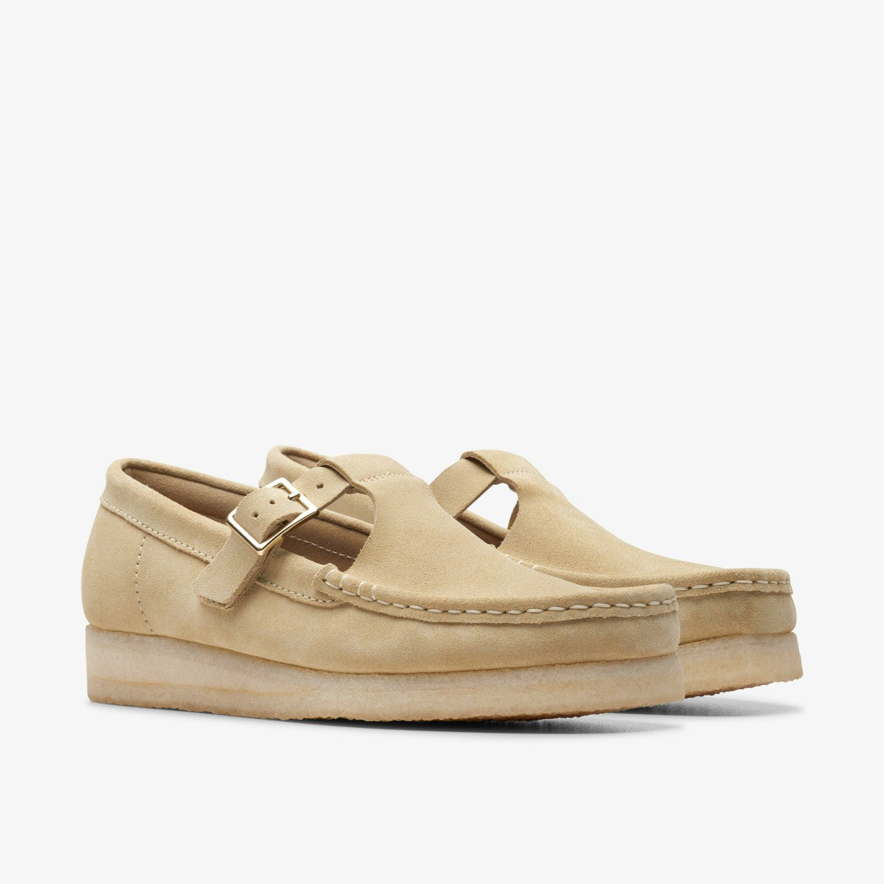 Wallabee T Bar Maple Suede | Clarks discount
