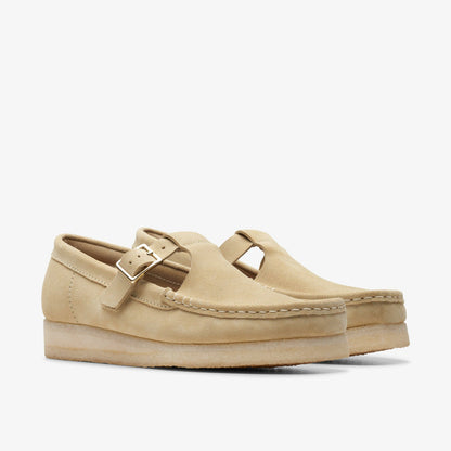 Wallabee T Bar Maple Suede | Clarks discount