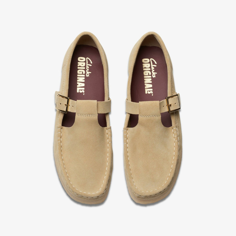 Wallabee T Bar Maple Suede | Clarks discount