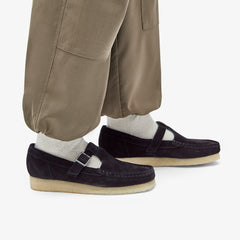 Wallabee T Bar Black Suede | Clarks on Sale