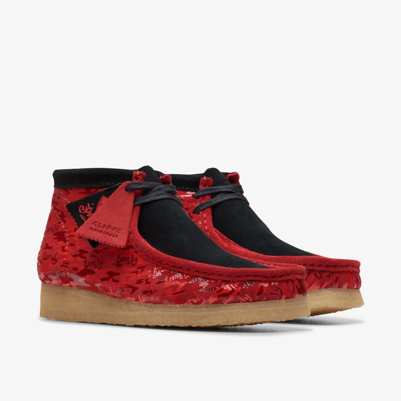 Wallabee Boot Red Camouflage | Clarks on Sale