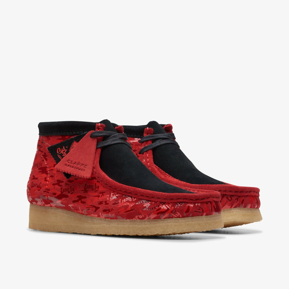 Wallabee Boot Red Camouflage | Clarks on Sale