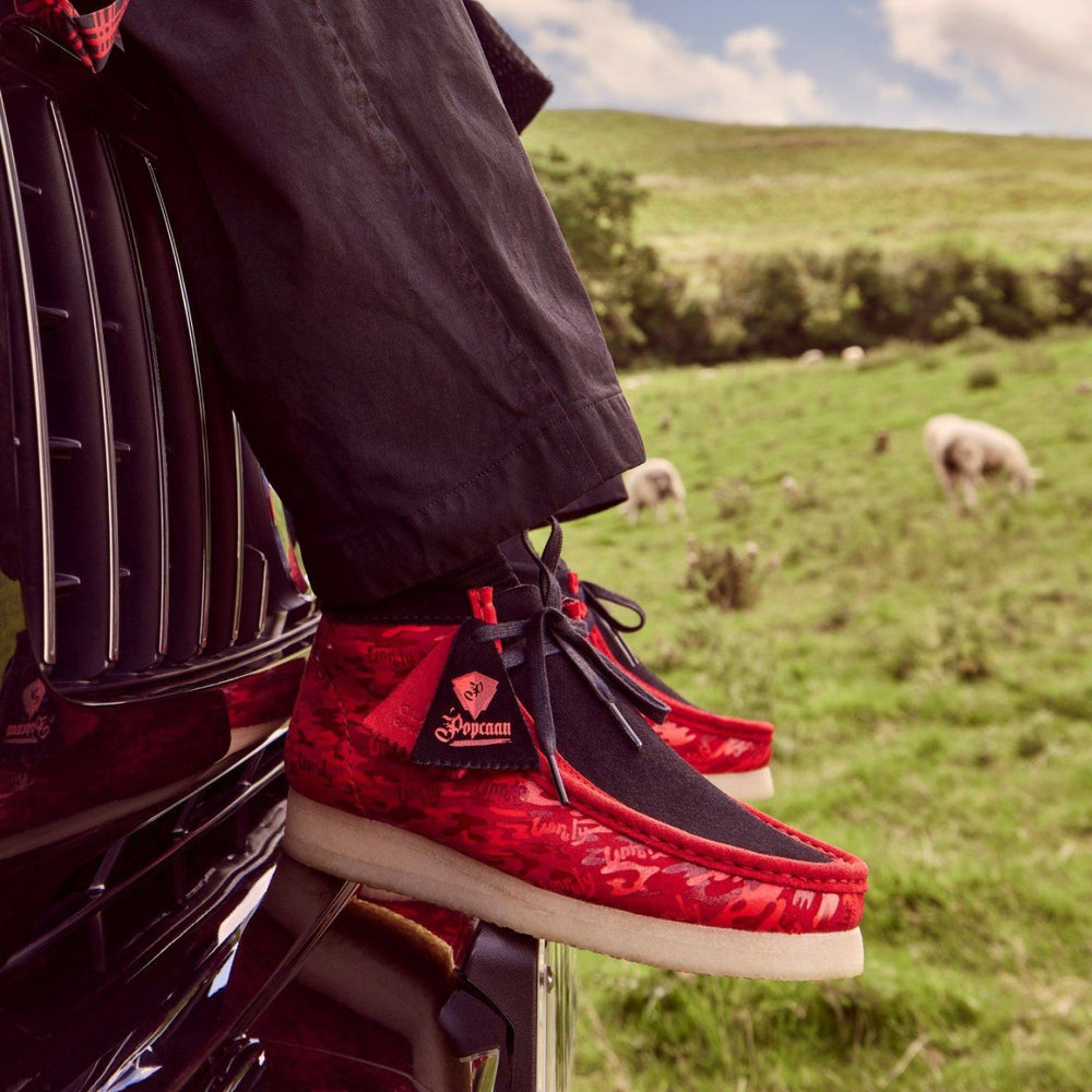 Wallabee Boot Red Camouflage | Clarks on Sale