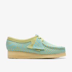 Wallabee Blue/Lime Print | Clarks online