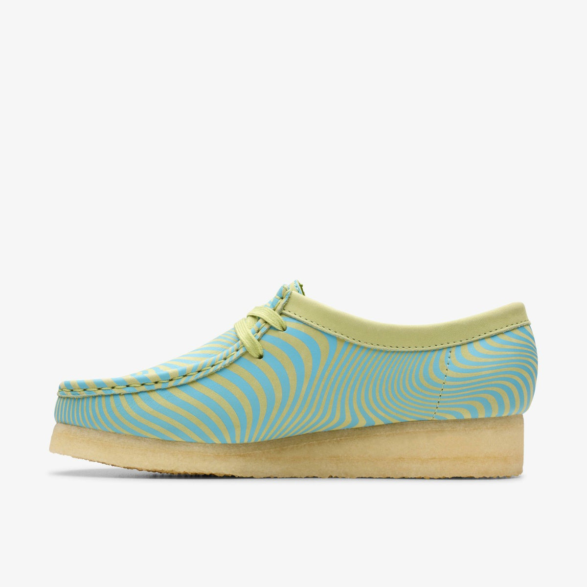 Wallabee Blue/Lime Print | Clarks online