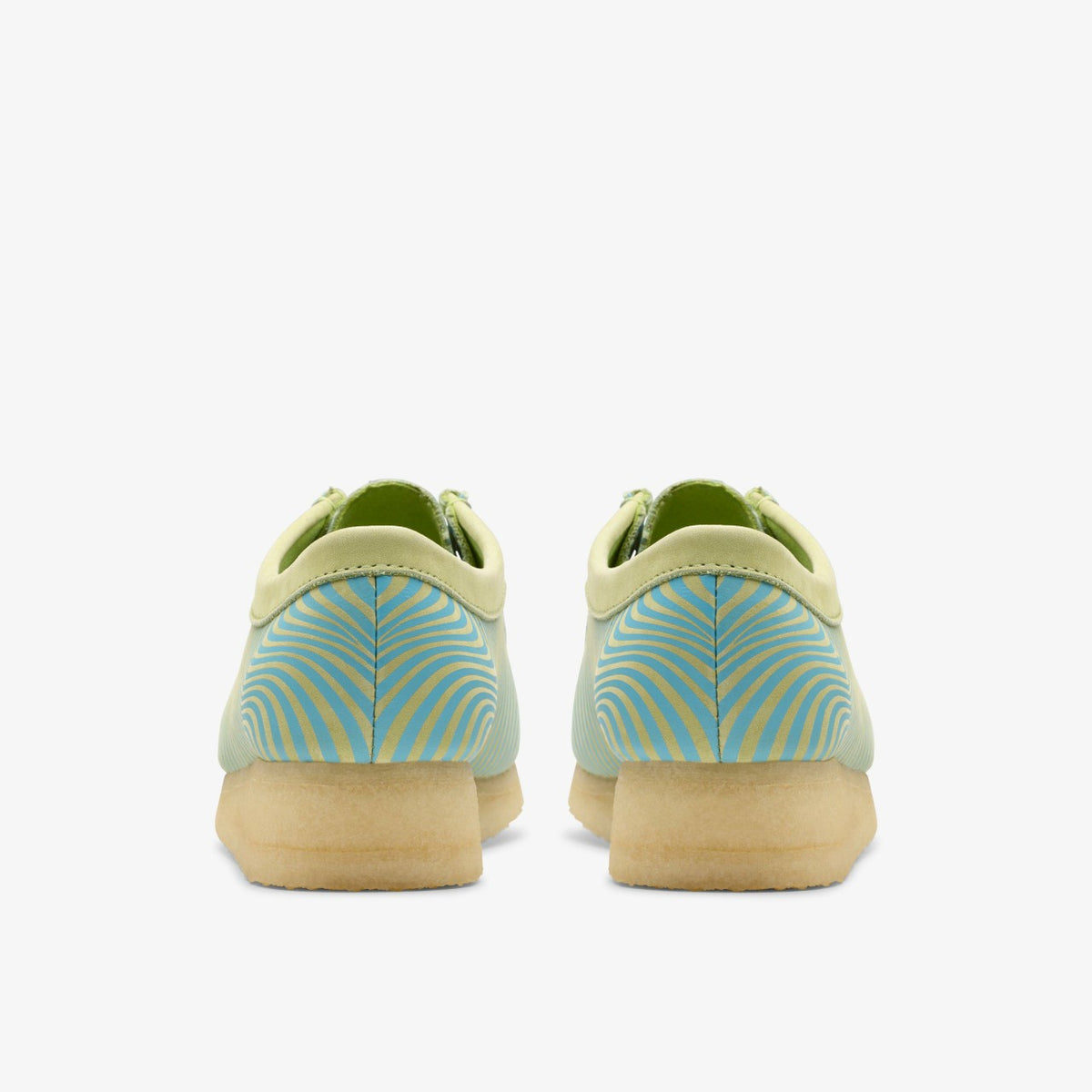 Wallabee Blue/Lime Print | Clarks online