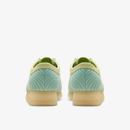 Wallabee Blue/Lime Print | Clarks online