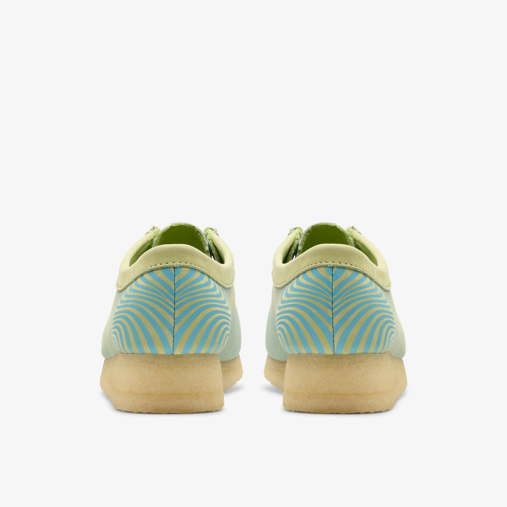 Wallabee Blue/Lime Print | Clarks online