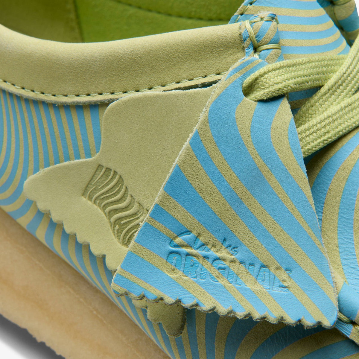 Wallabee Blue/Lime Print | Clarks online