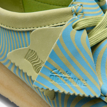 Wallabee Blue/Lime Print | Clarks online