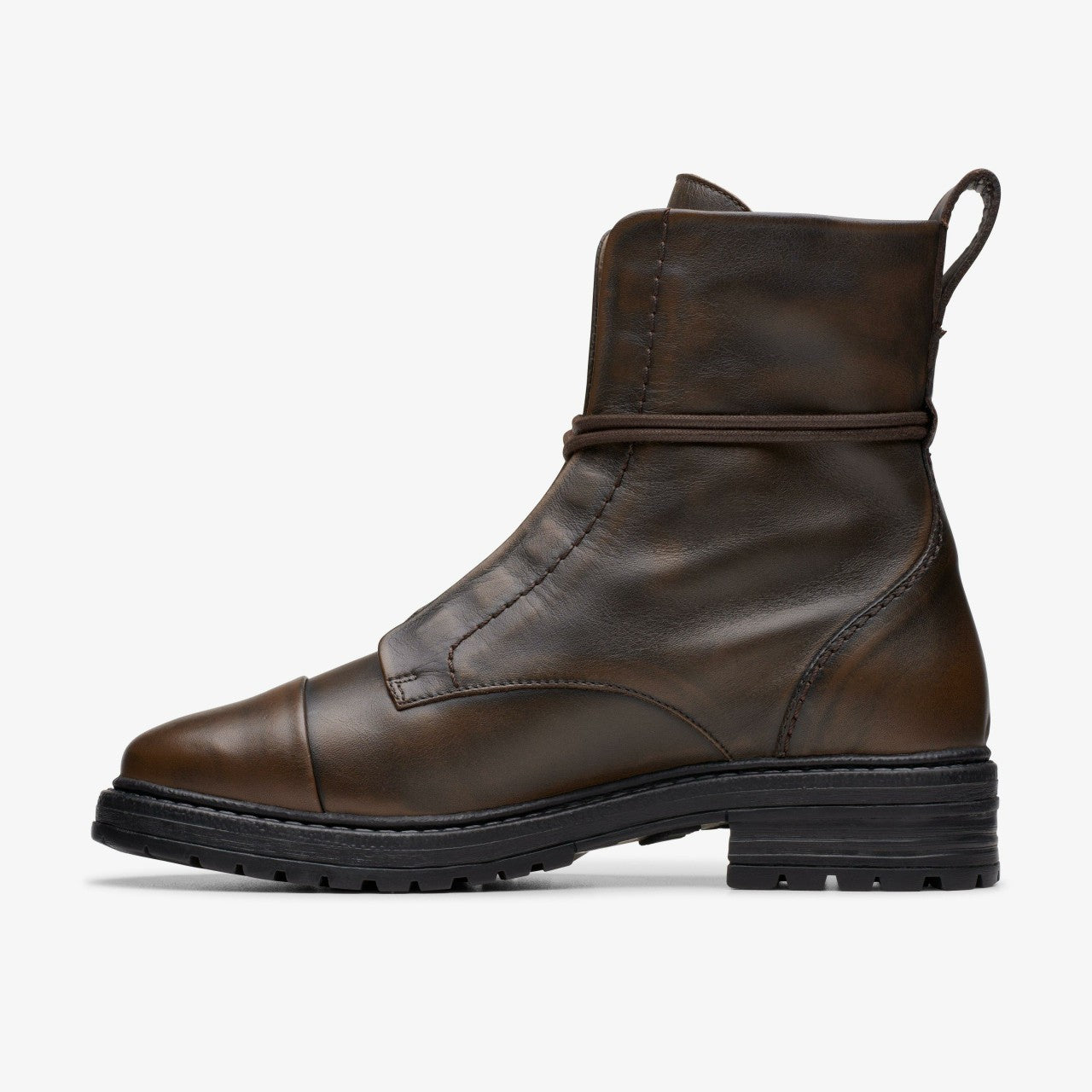 Rixley Lace Dark Brown Leather | Clarks for sale