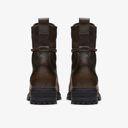 Rixley Lace Dark Brown Leather | Clarks for sale