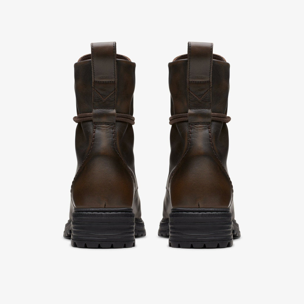 Rixley Lace Dark Brown Leather | Clarks for sale