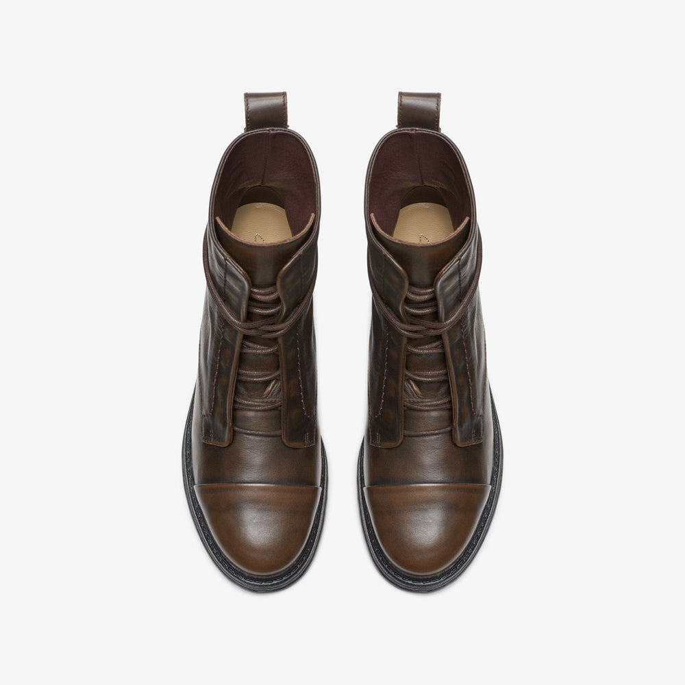 Rixley Lace Dark Brown Leather | Clarks for sale