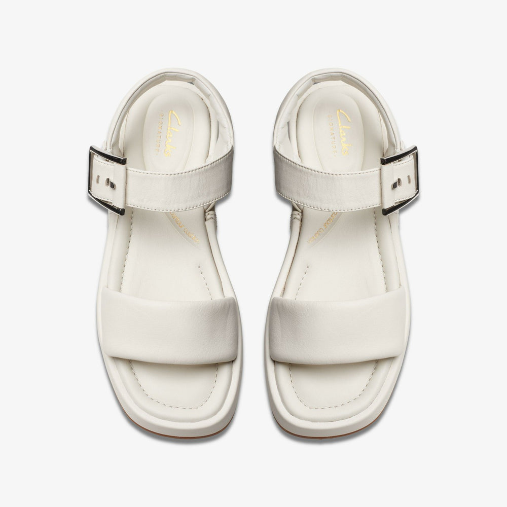 Alda Strap Off White Leather | Clarks on Sale