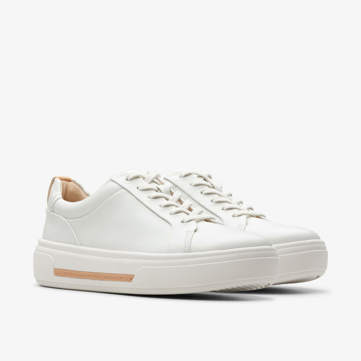 Hollyhock Walk Off White Leather | Clarks on Sale