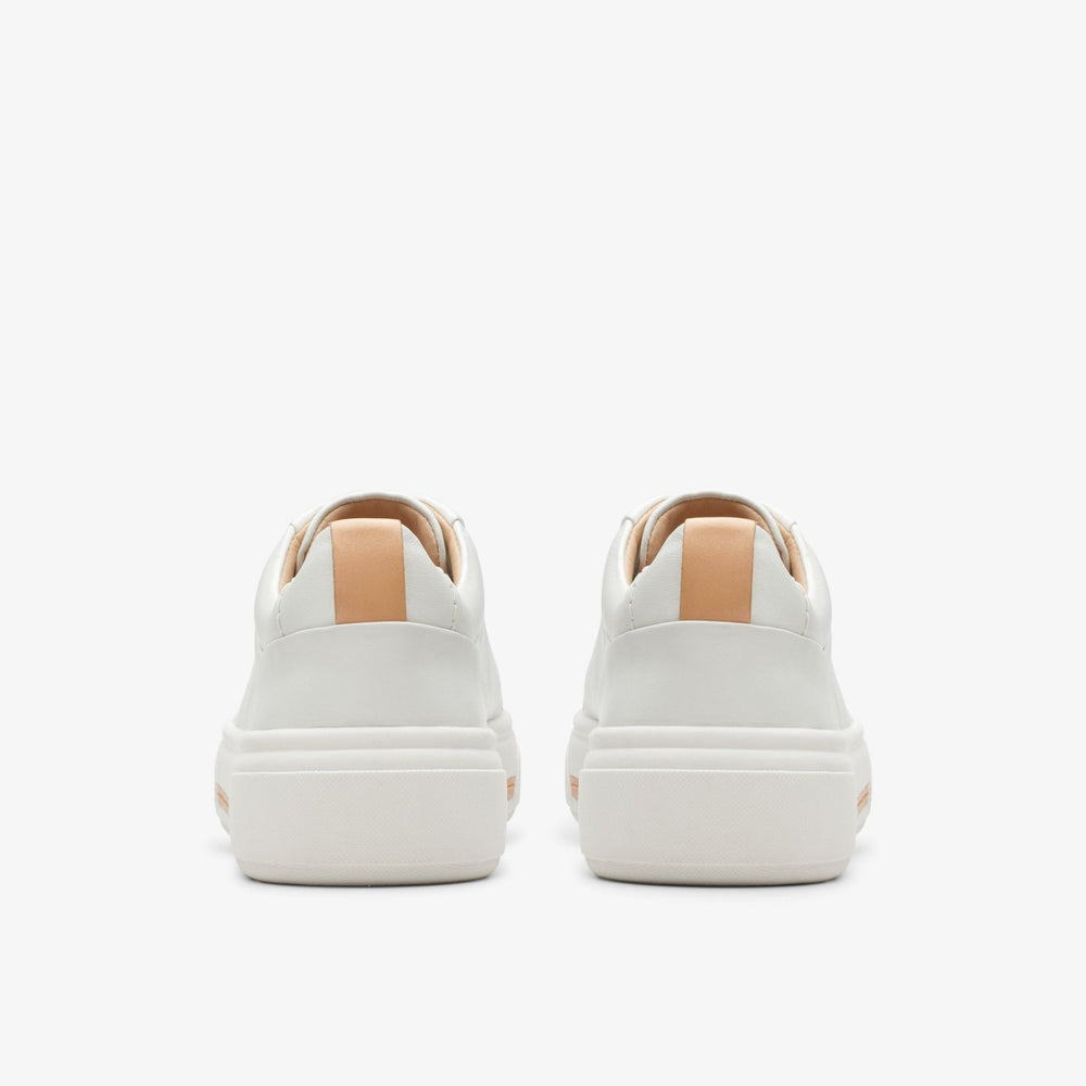 Hollyhock Walk Off White Leather | Clarks on Sale