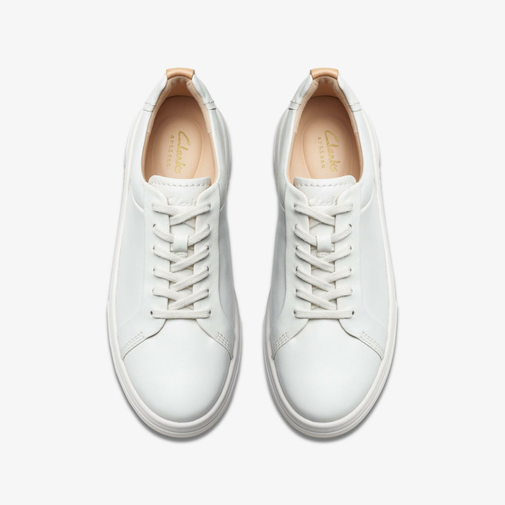 Hollyhock Walk Off White Leather | Clarks on Sale