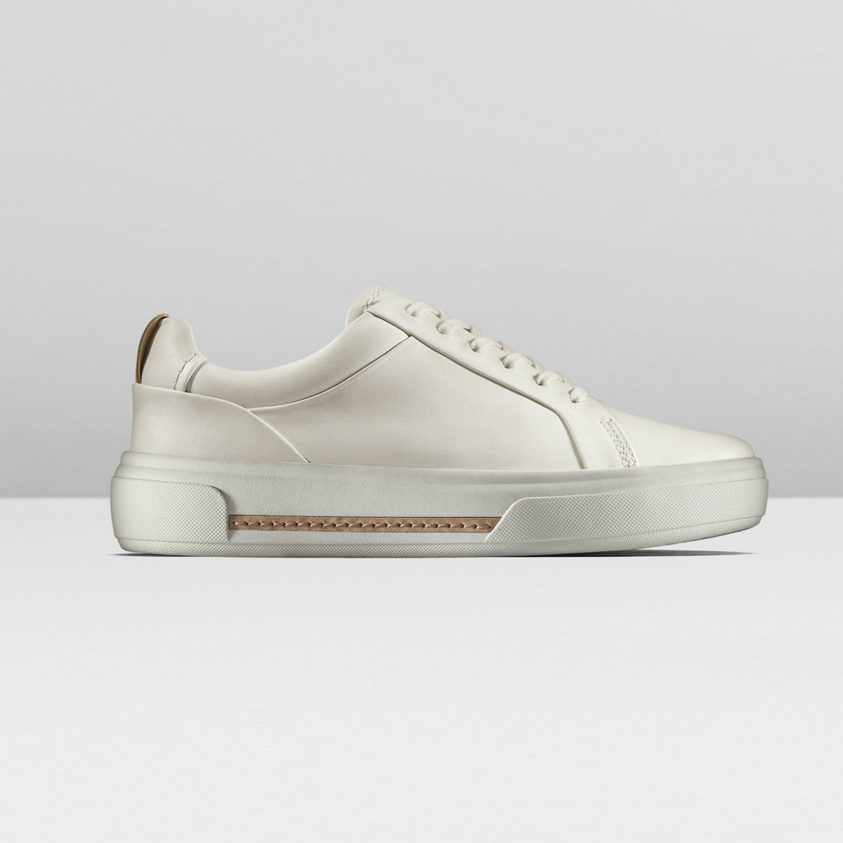 Hollyhock Walk Off White Leather | Clarks on Sale