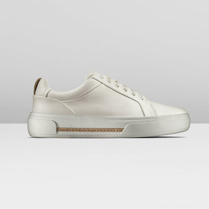 Hollyhock Walk Off White Leather | Clarks on Sale