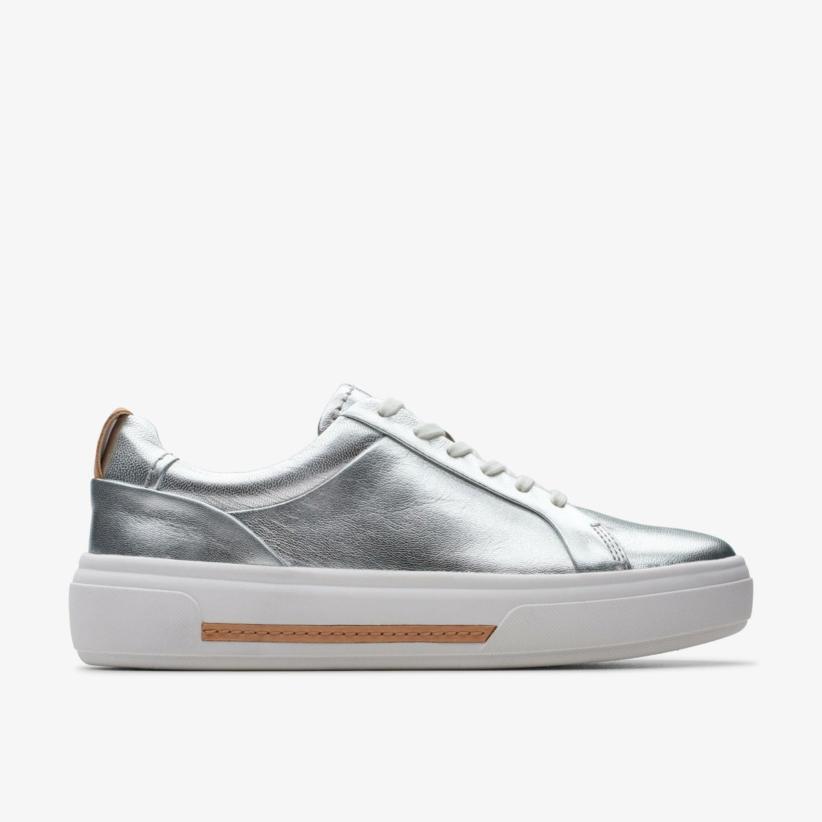 Hollyhock Walk Silver Leather | Clarks for sale