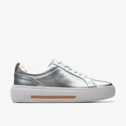 Hollyhock Walk Silver Leather | Clarks for sale