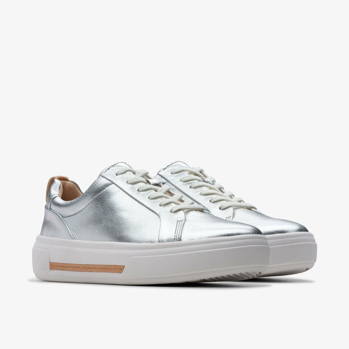 Hollyhock Walk Silver Leather | Clarks for sale